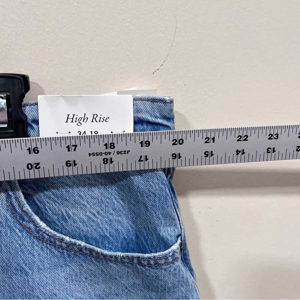 NWT Abercrombie & Fitch blue Denim Skirt midi size 34 US 18 plus size - Picture 4 of 11